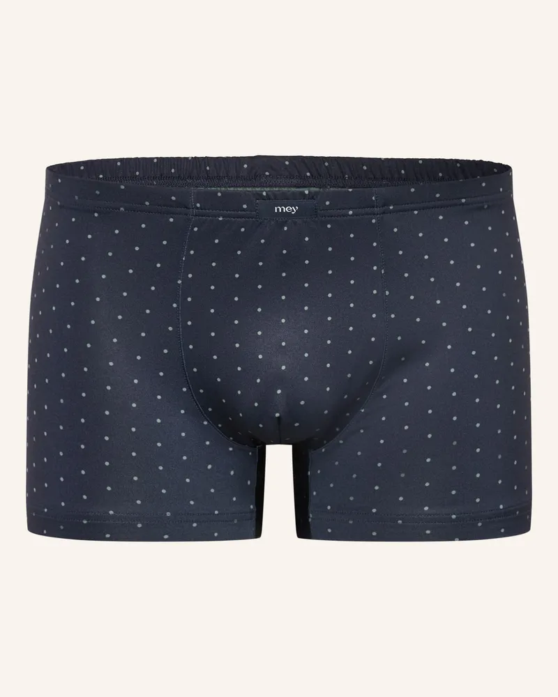 Mey Boxershorts Serie Points gruen Dunkelblau