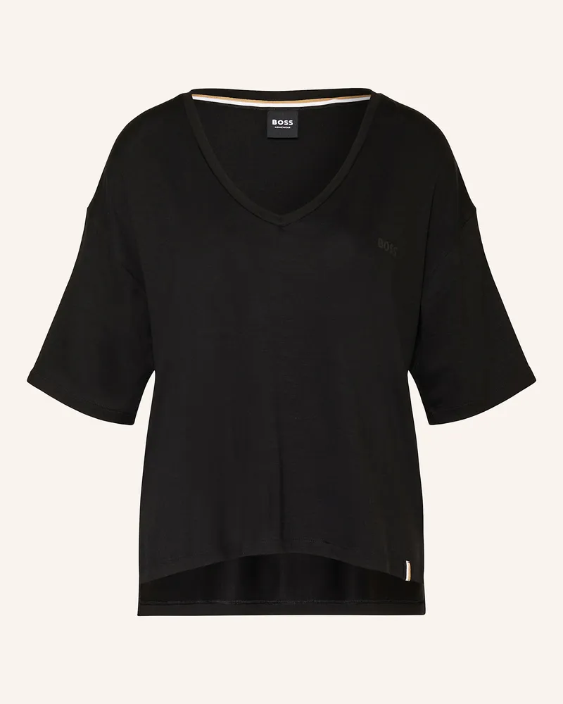 HUGO BOSS Schlafshirt CP STRIPE Schwarz