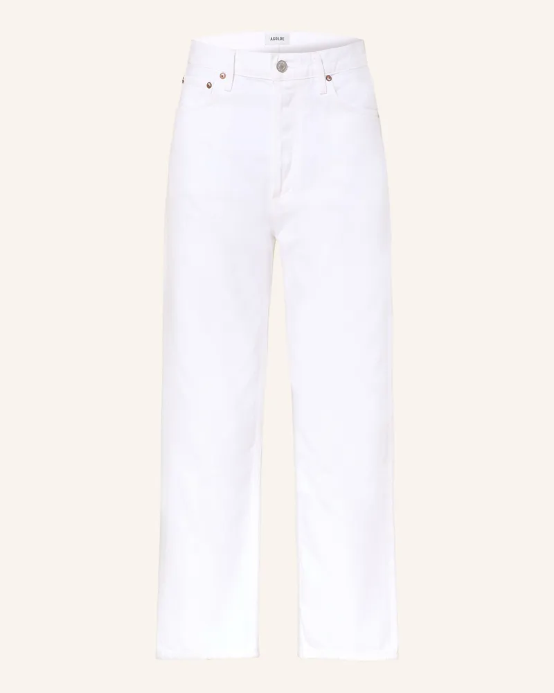 AGOLDE Cropped Jeans 90's weiss Marshmallow