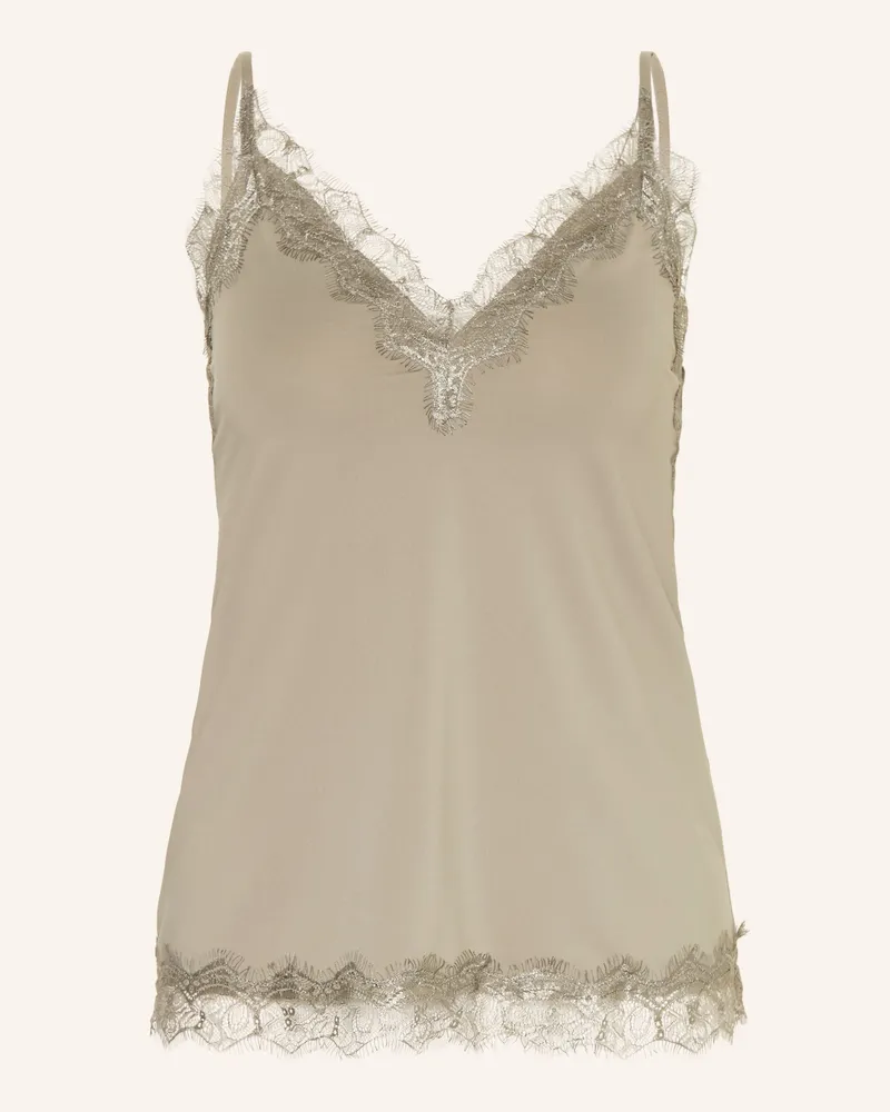 Rosemunde Top Billie Mit Spitze gruen Khaki