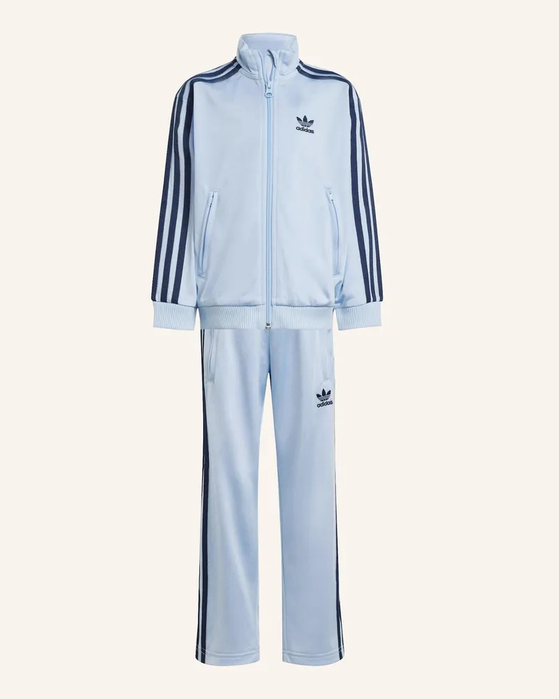 adidas ADICOLOR FIREBIRD KIDS TRAININGSANZUG Blau