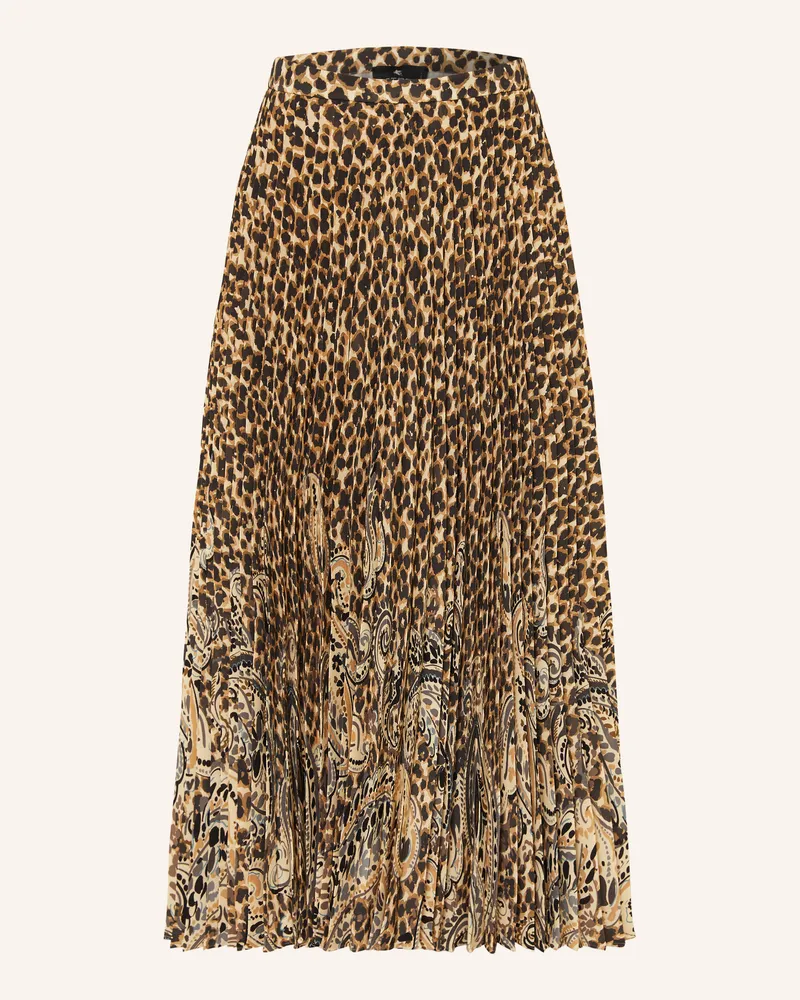 Etro Plisseerock beige Braun