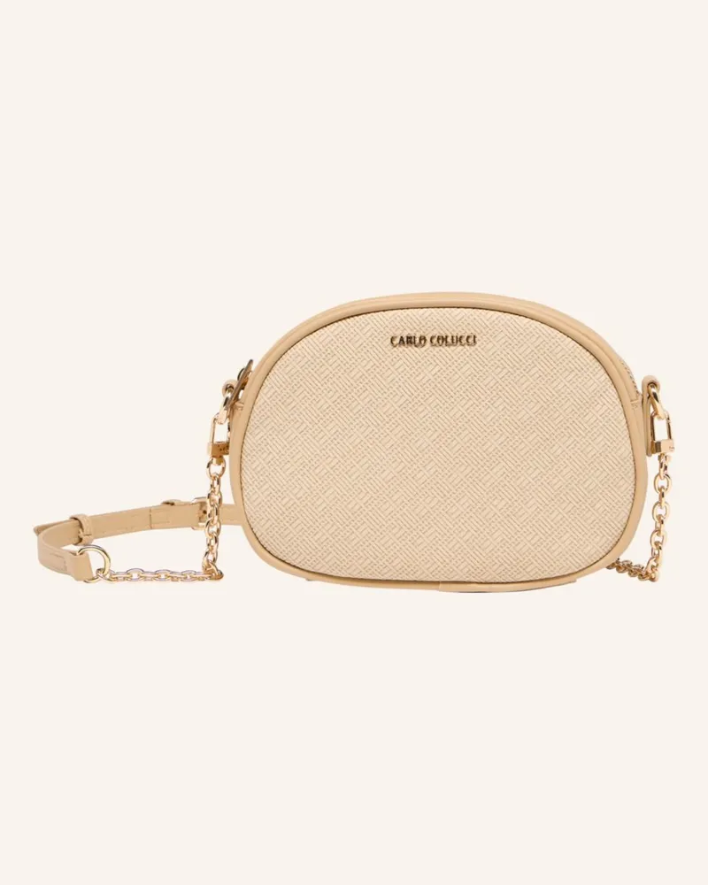Carlo Colucci Umhängetasche In Bastoptik Di Munno beige Beige