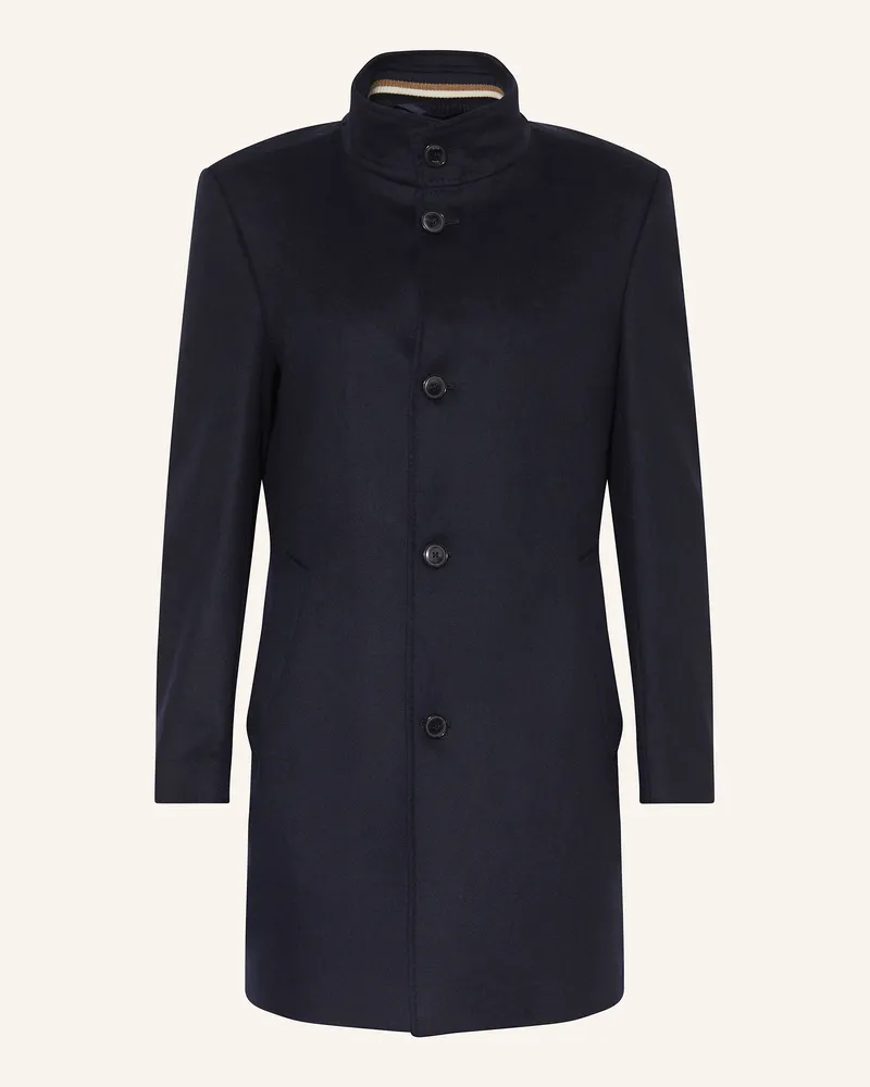 HUGO BOSS Wollmantel Hyde blau Dunkelblau