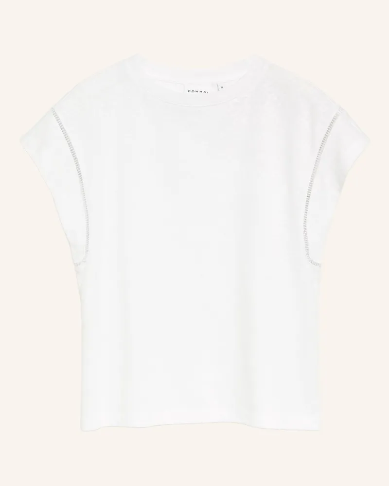COMMA T-Shirt weiss 