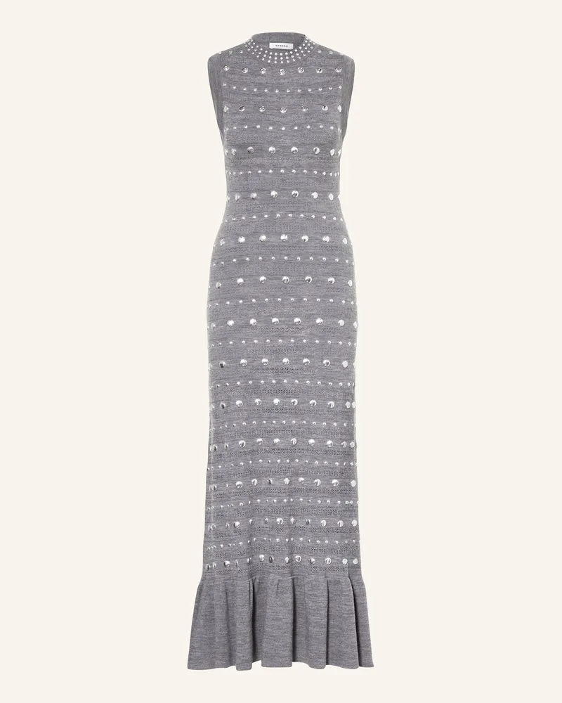 Sandro Strickkleid mit Nieten Grau
