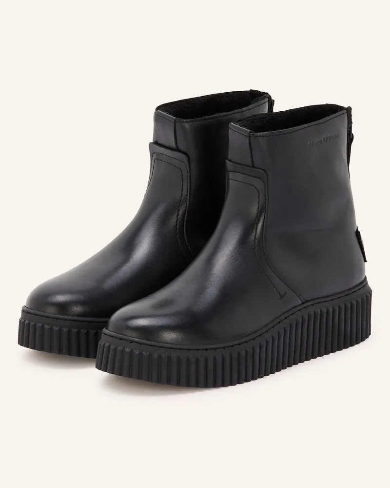 Marc O'Polo Plateau-Stiefelette BIANCA Schwarz