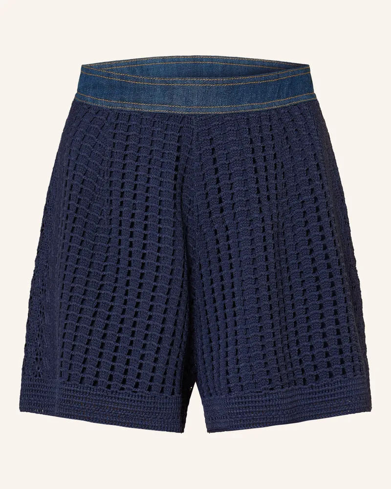 Sandro Strickshorts blau Dunkelblau
