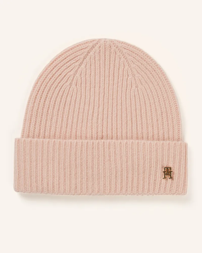 Tommy Hilfiger Cashmere-Mütze pink Hellrosa