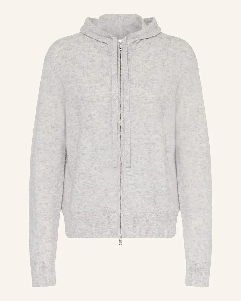 SMINFINITY Strickjacke mit Cashmere Hellgrau