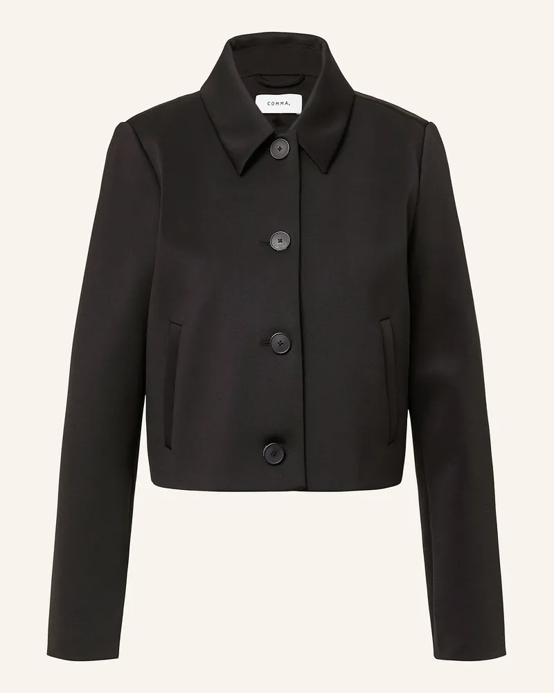 COMMA Kastenjacke Schwarz