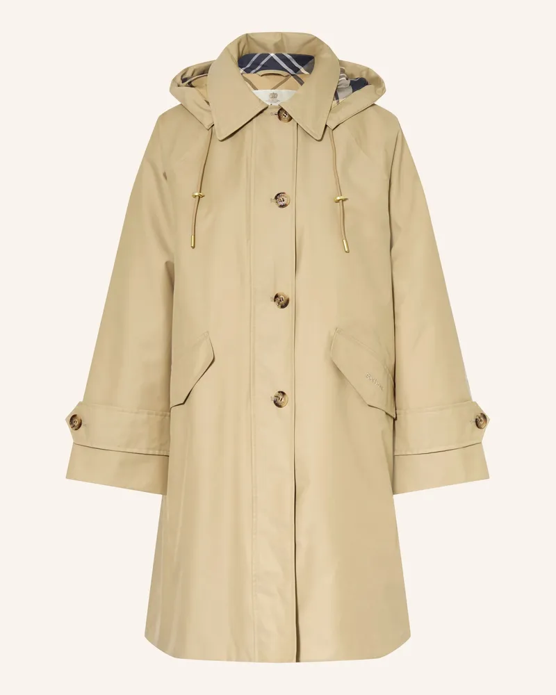 Barbour Mantel Harleigh Mit Abnehmbarer Kapuze beige Camel