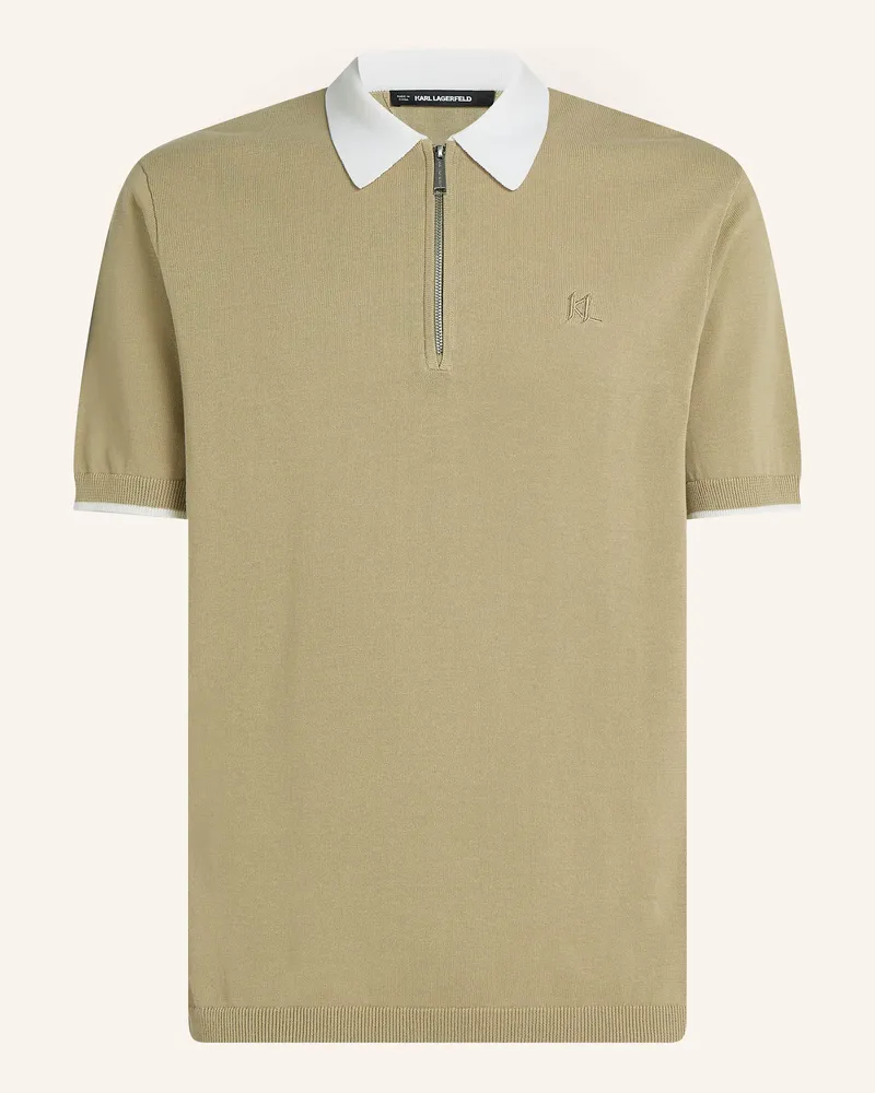 Karl Lagerfeld Poloshirt gruen Khaki