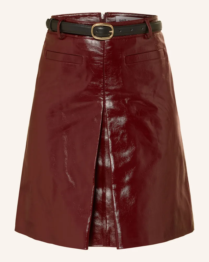 Self-Portrait Lederrock rot Dunkelrot