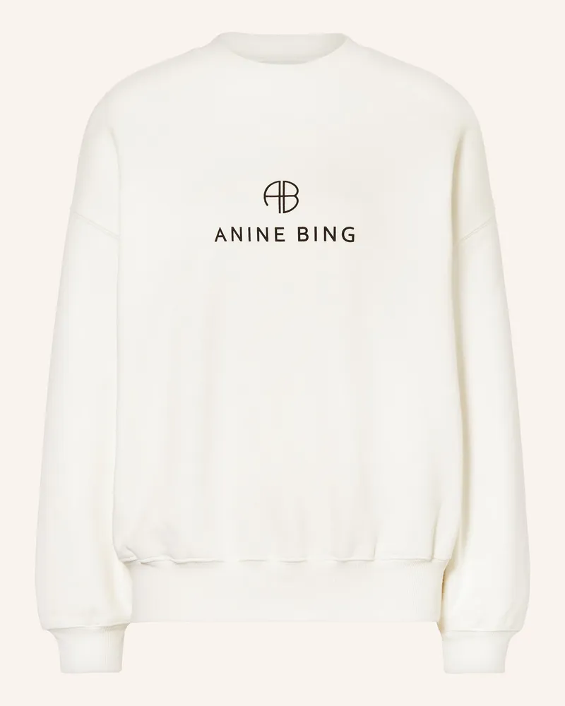 Anine Bing Sweatshirt Jaci weiss Ecru