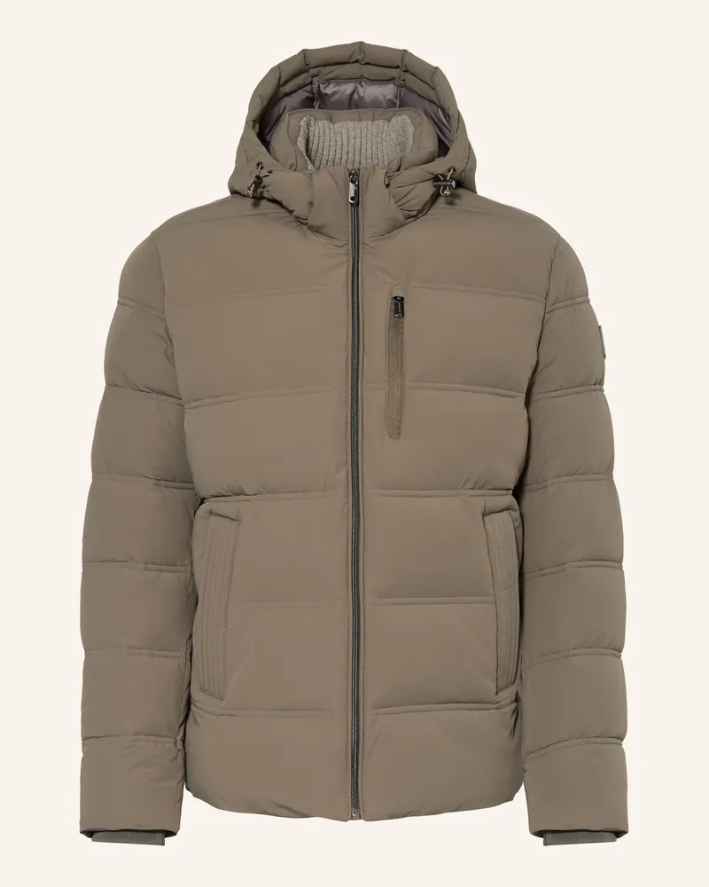 Milestone Steppjacke Mssileno Mit Abnehmbarer Kapuze gruen Khaki