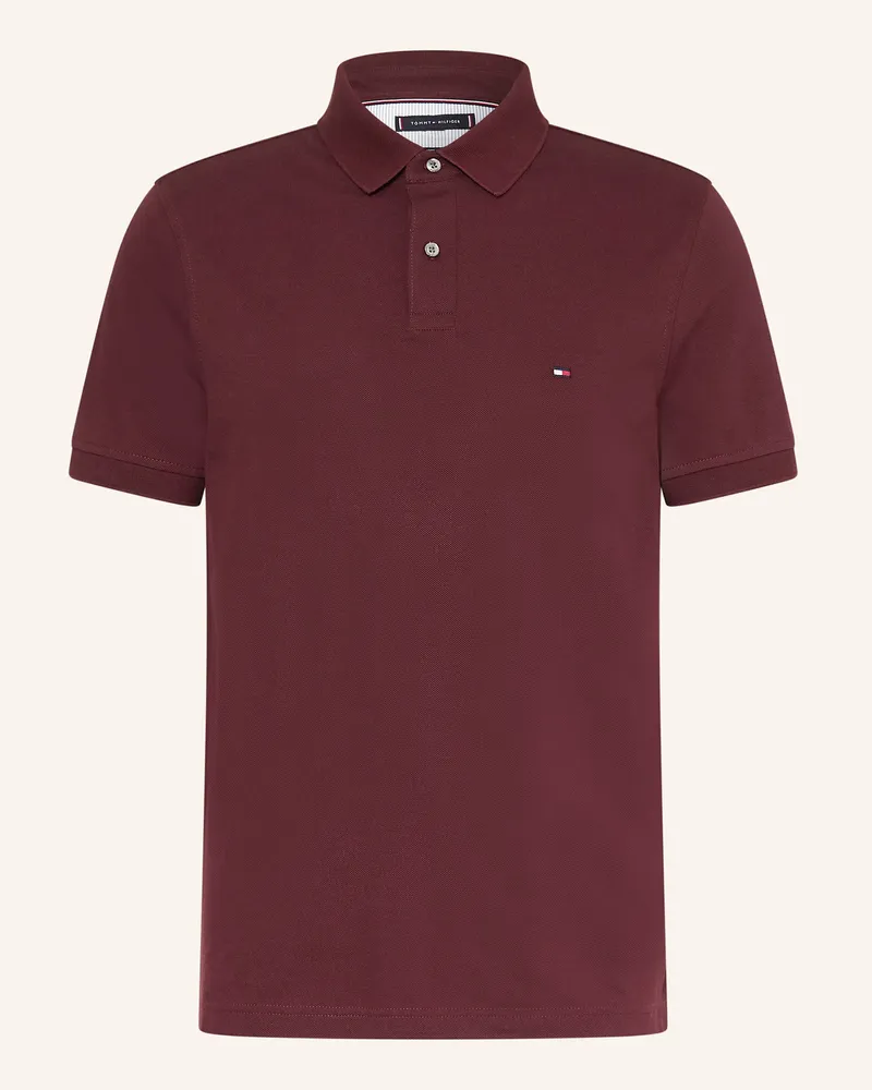 Tommy Hilfiger Piqué-Poloshirt Regular Fit Dunkelrot