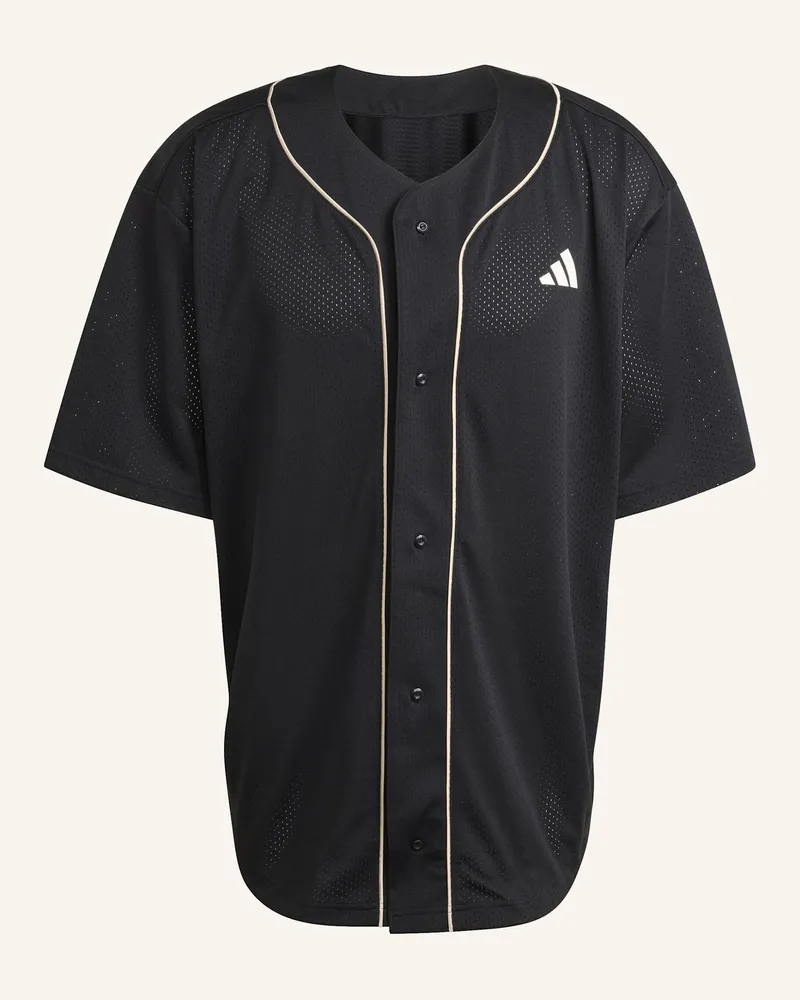 adidas STADIUM MESH BASEBALLSHIRT Schwarz