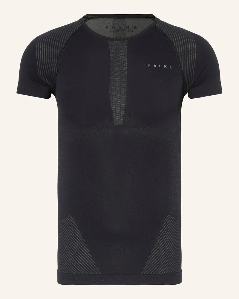 Falke Funktionswäsche-Shirt Warm schwarz Schwarz