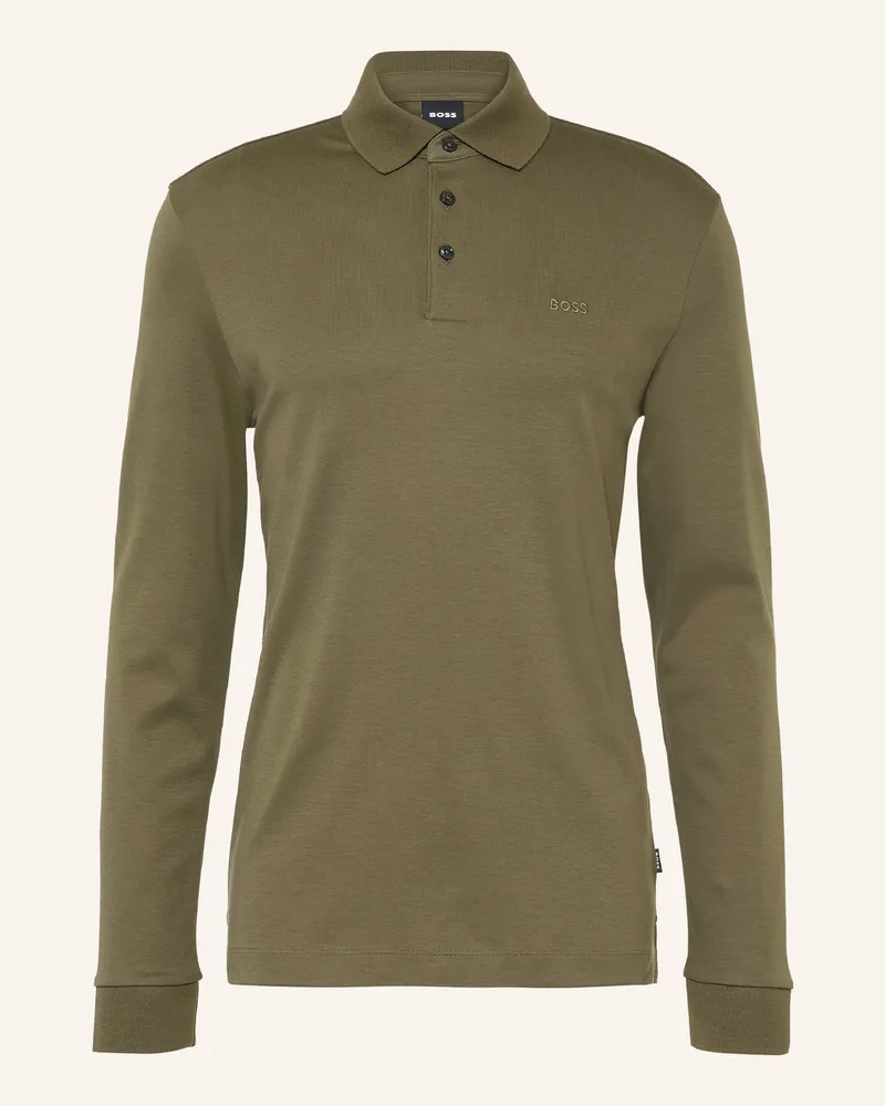 HUGO BOSS Jersey-Poloshirt Pado gruen Oliv