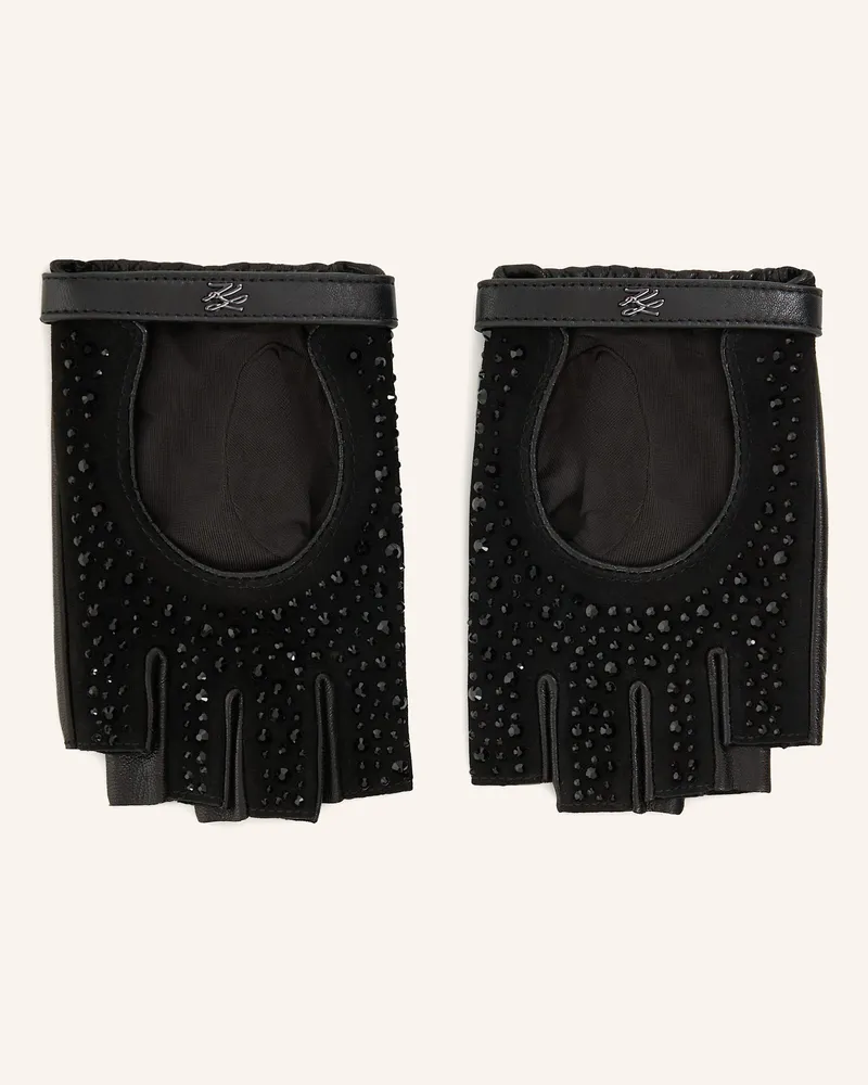 Karl Lagerfeld K/Autograph Handschuhe schwarz Schwarz