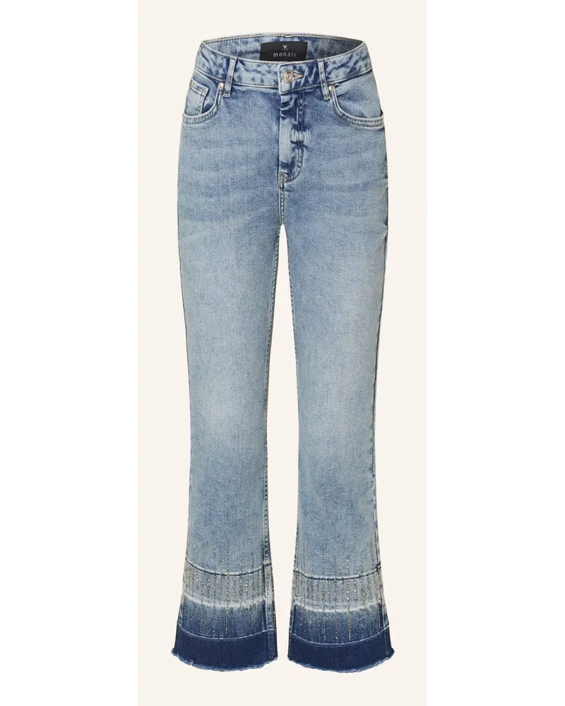 monari 7/8-Jeans mit Schmucksteinen Blau