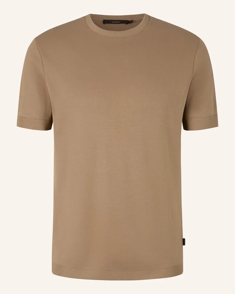 windsor. T-Shirt Hellbraun