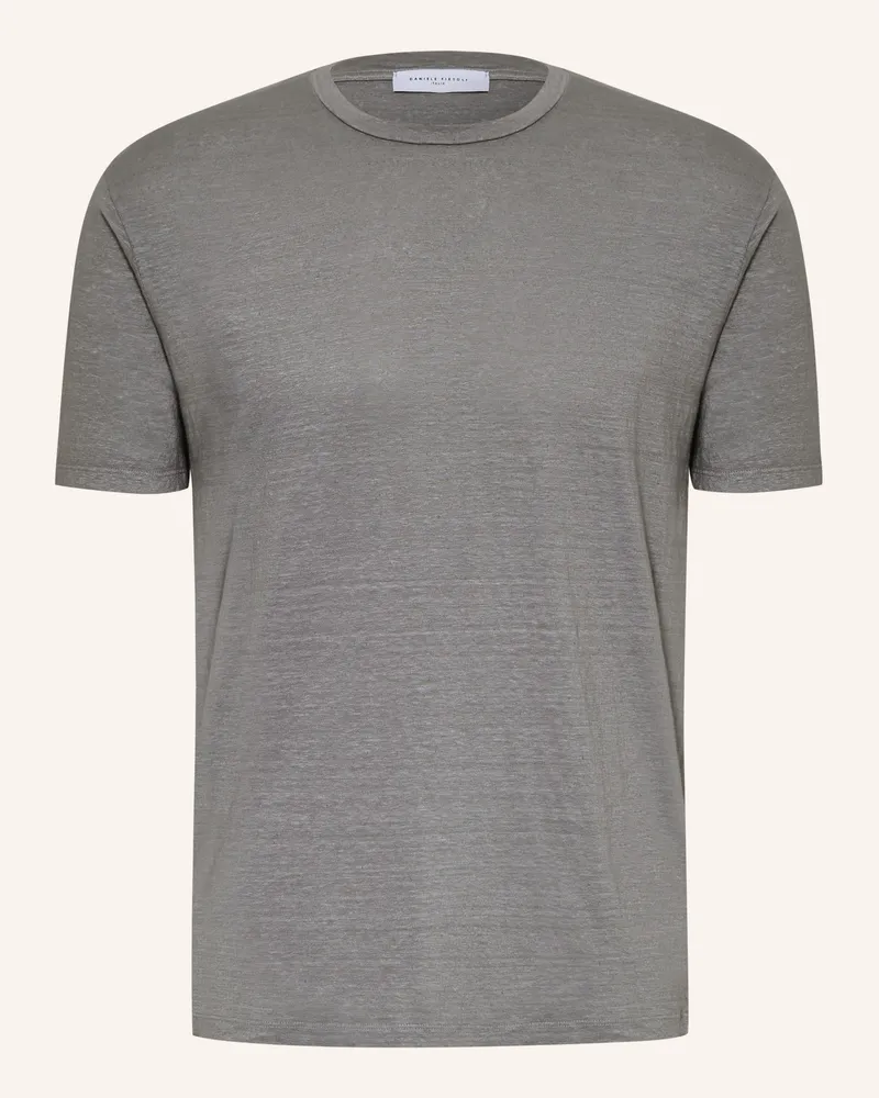 Daniele Fiesoli T-Shirt aus Leinen Grau