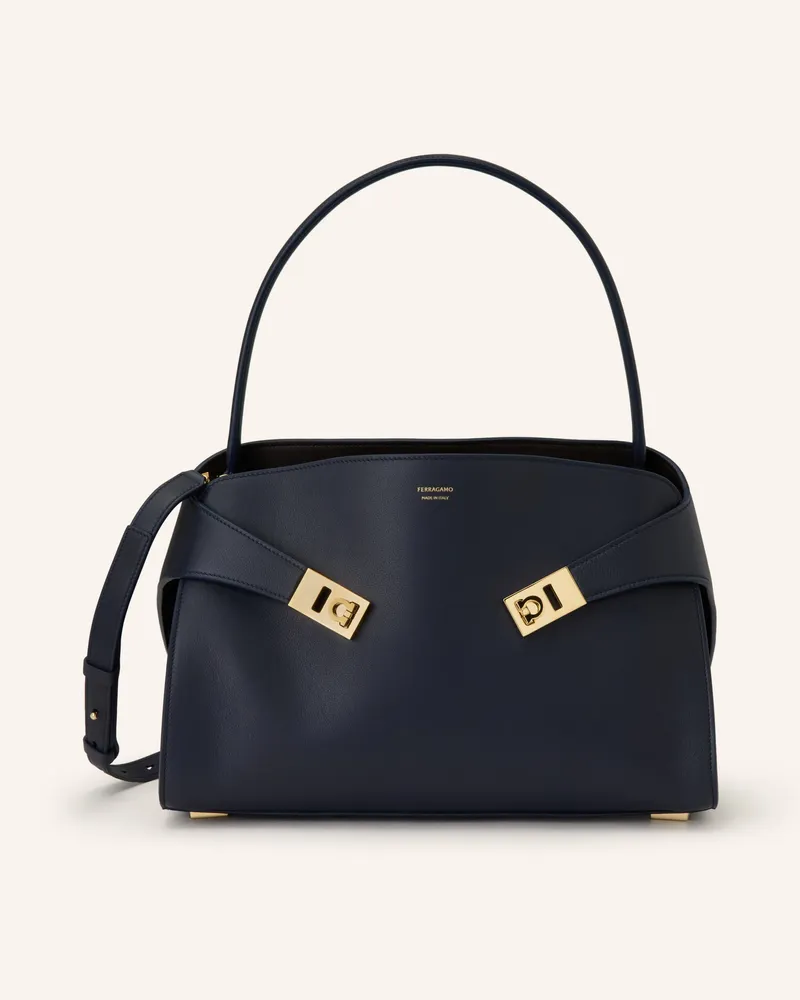 Ferragamo Handtasche Hug blau Schwarz