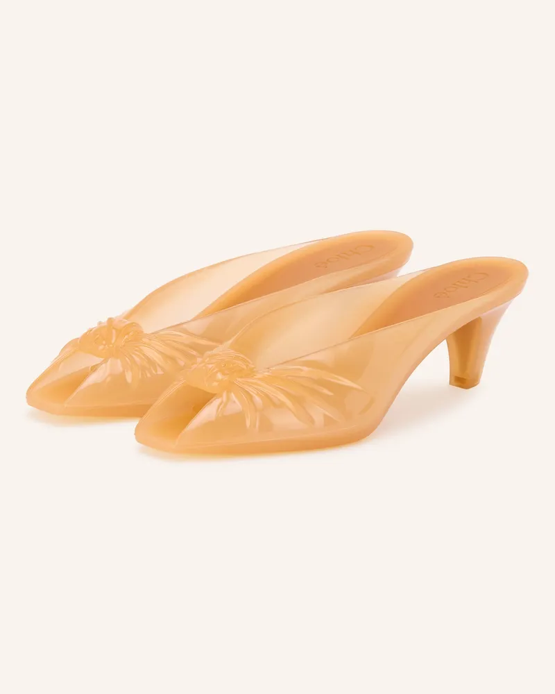 Chloé Mules Jelly beige 26o