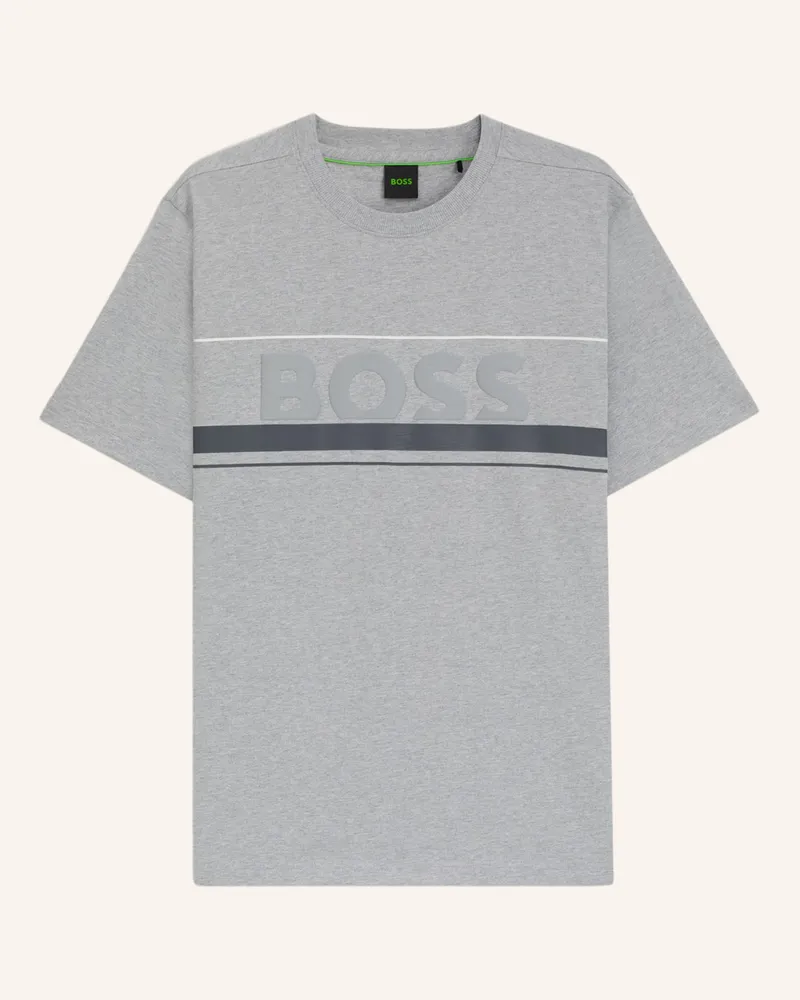 HUGO BOSS T-Shirt TEE ICONIC ZONE Regular Fit Silber