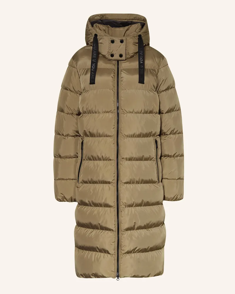 Fuchs Schmitt Steppmantel mit abnehmbarer Kapuze Khaki