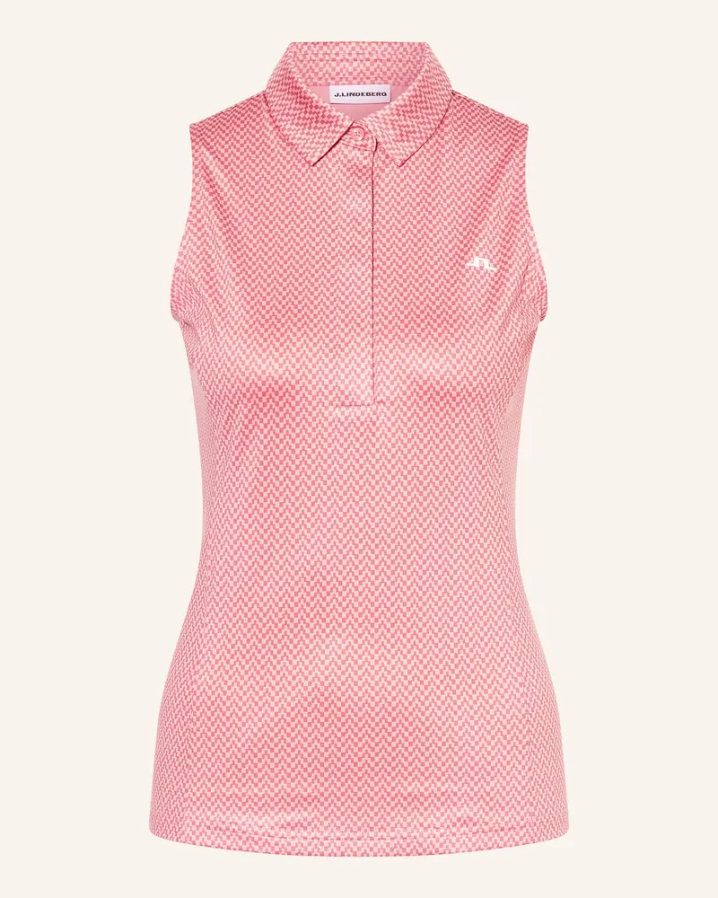 J.Lindeberg Funktions-Poloshirt rot Hellrot