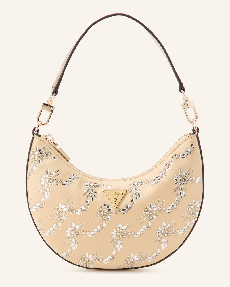 Guess Handtasche Tasmin Mit Schmucksteinen gold Gold