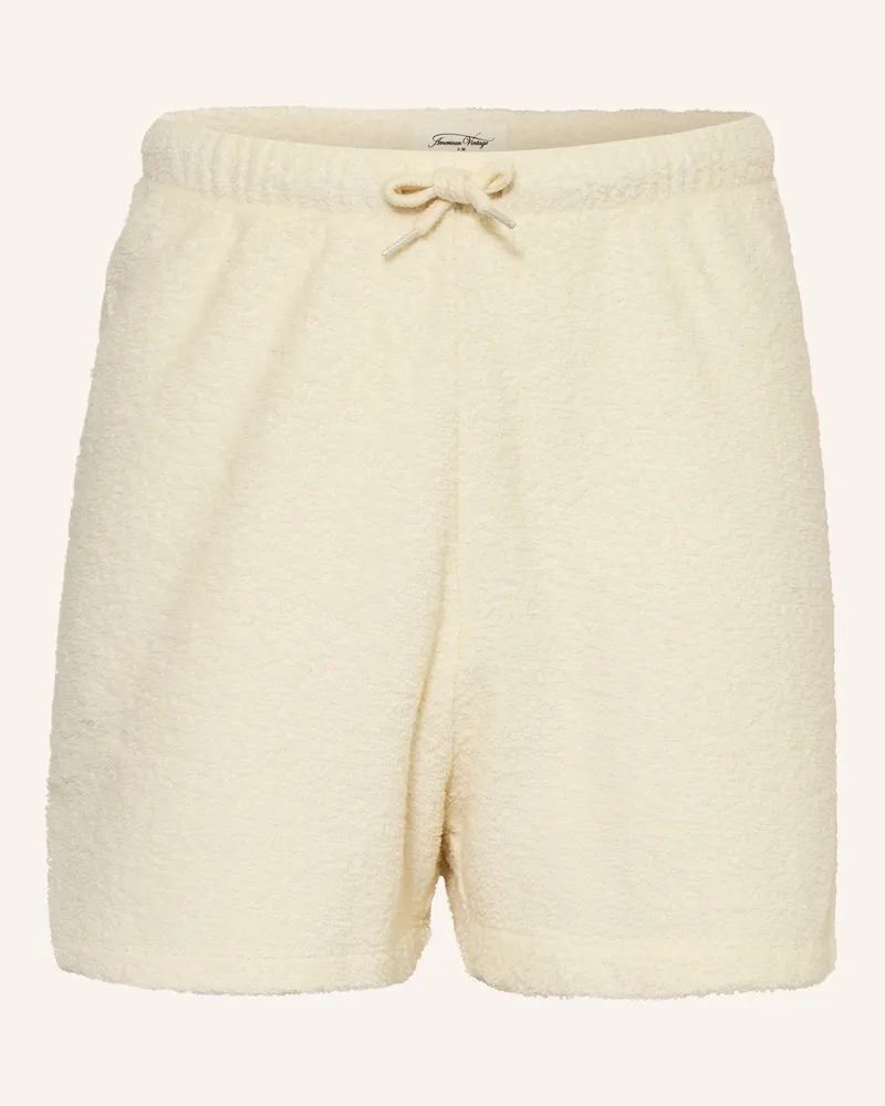 American Vintage Frottee-Shorts weiss Ecru