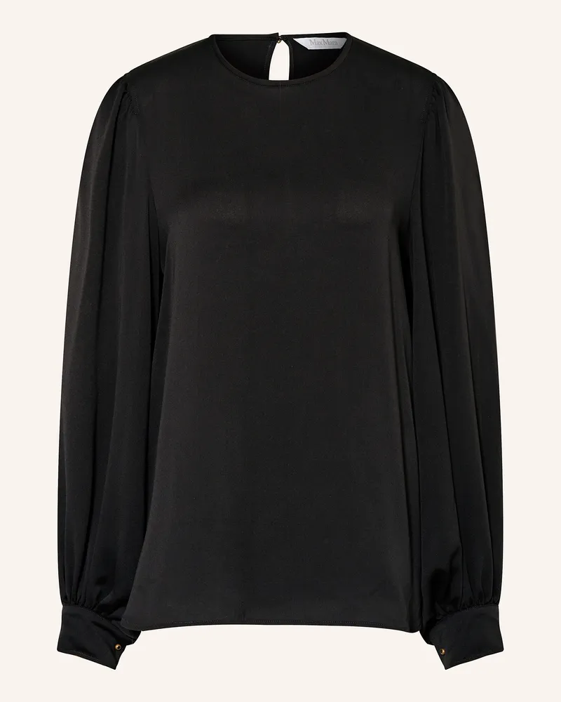 Max Mara Seidenbluse Robinia schwarz Schwarz
