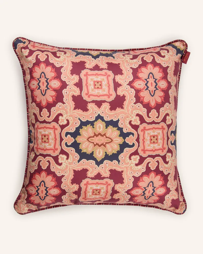 Etro Dekokissen Aus Satin rot Dunkelrot