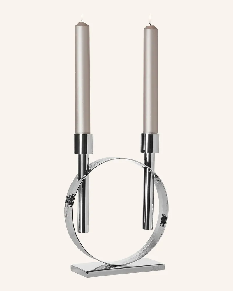 Fink Leuchter, 2-Flammig Carpio silber Silber