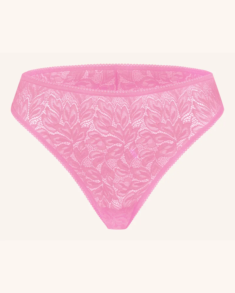 Ehrlich Textil Iconic Lace Brazil Slip Aus Nachhaltiger Spitze - Atmungsaktiv pink Rosa
