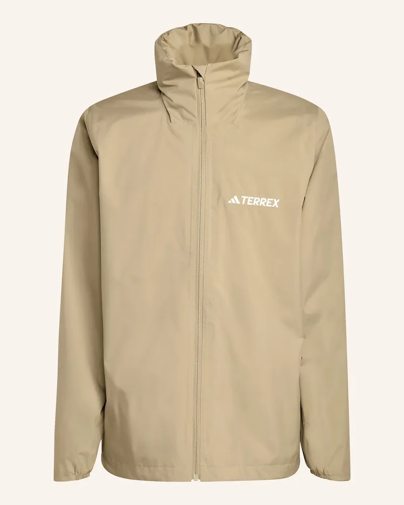 adidas Regenjacke Multi Essential 2l gruen Camel