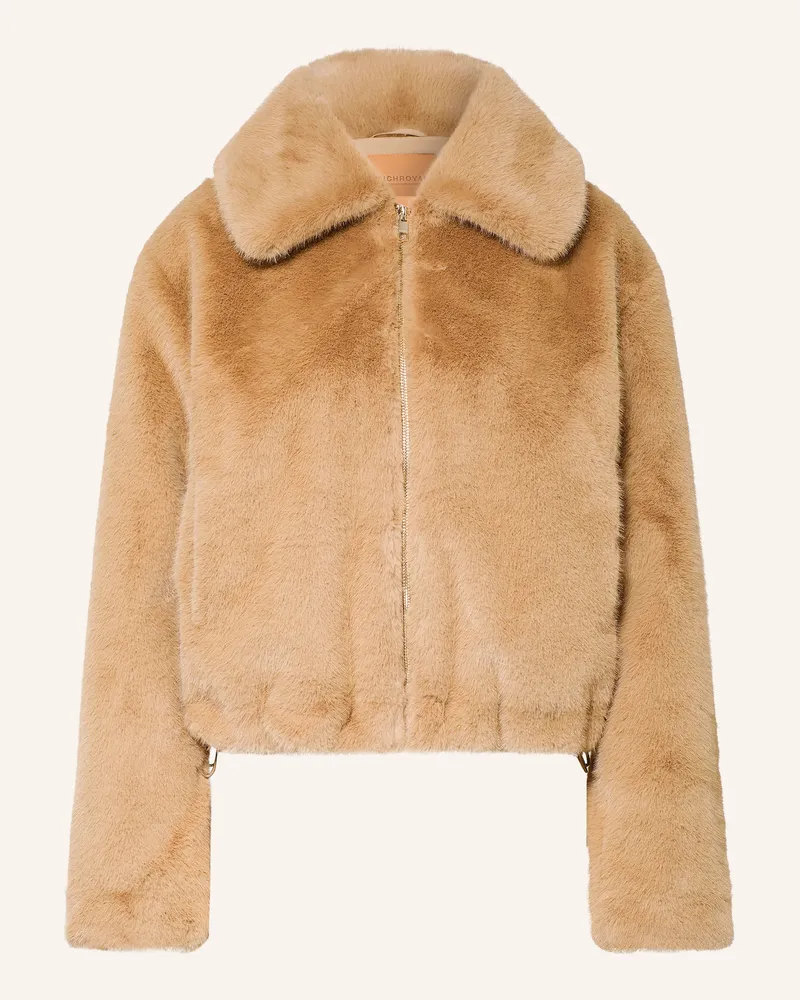 Rich&Royal Kunstfell-Jacke beige Beige