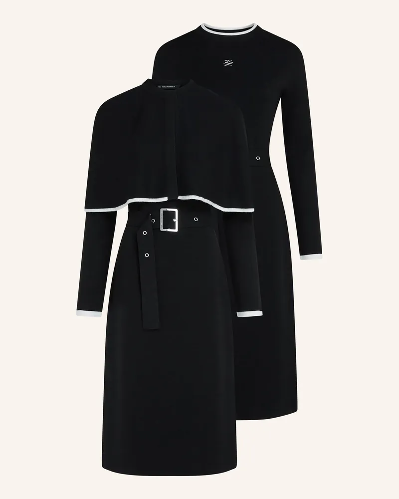 Karl Lagerfeld Kleid schwarz Schwarz