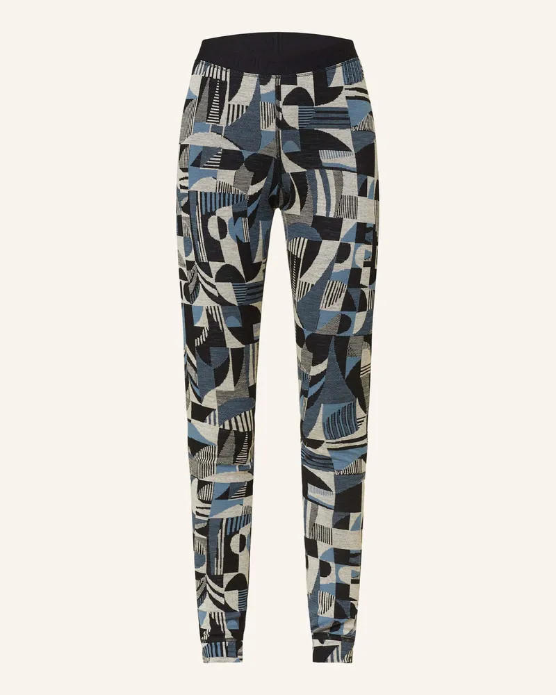 Odlo Tights MERINO HERITAGE aus Merinowolle Schwarz