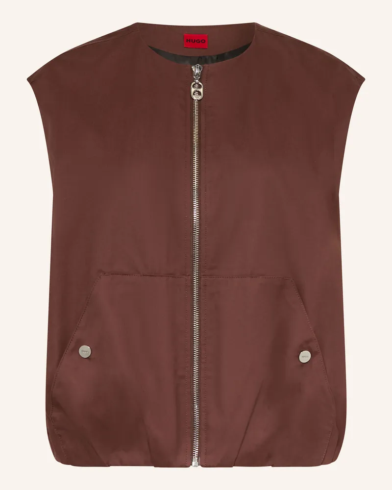 HUGO BOSS Weste AZELDA Braun