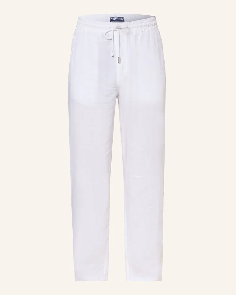 Vilebrequin Leinenhose Pacha weiss Weiss