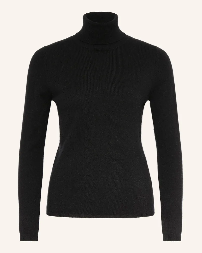 ALLUDE Rollkragenpullover aus Cashmere Schwarz