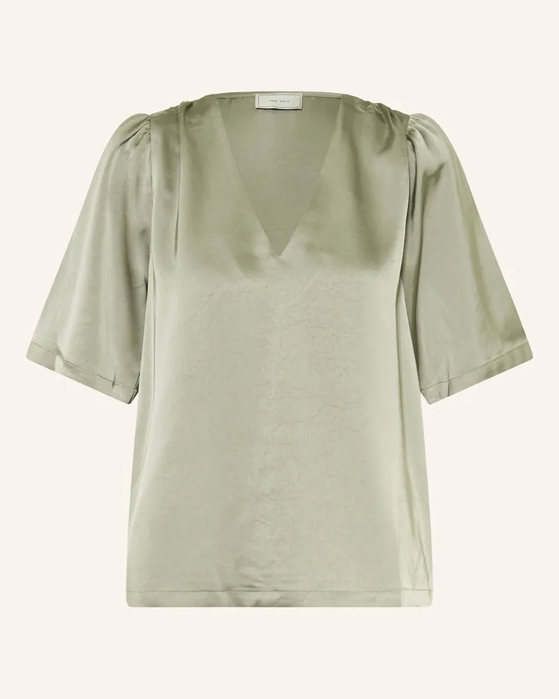 Neo Noir Blusenshirt LARGO aus Satin Hellgrün