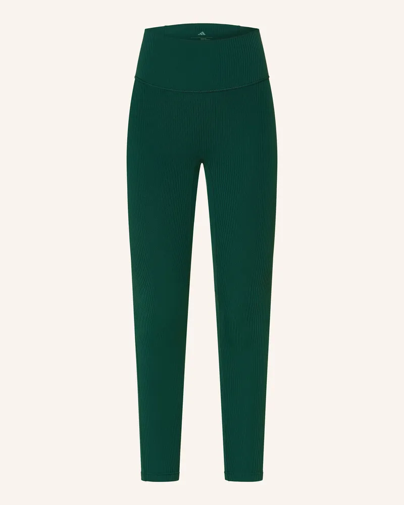 adidas Tights ALL ME RIB 7/8 LEGGINGS Petrol