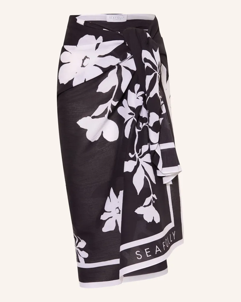 Seafolly Australia Pareo Mayflower schwarz Schwarz