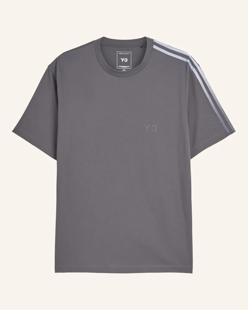 Y-3 Y-3 T-Shirt, Streifen Mit Farbverlauf grau Grau